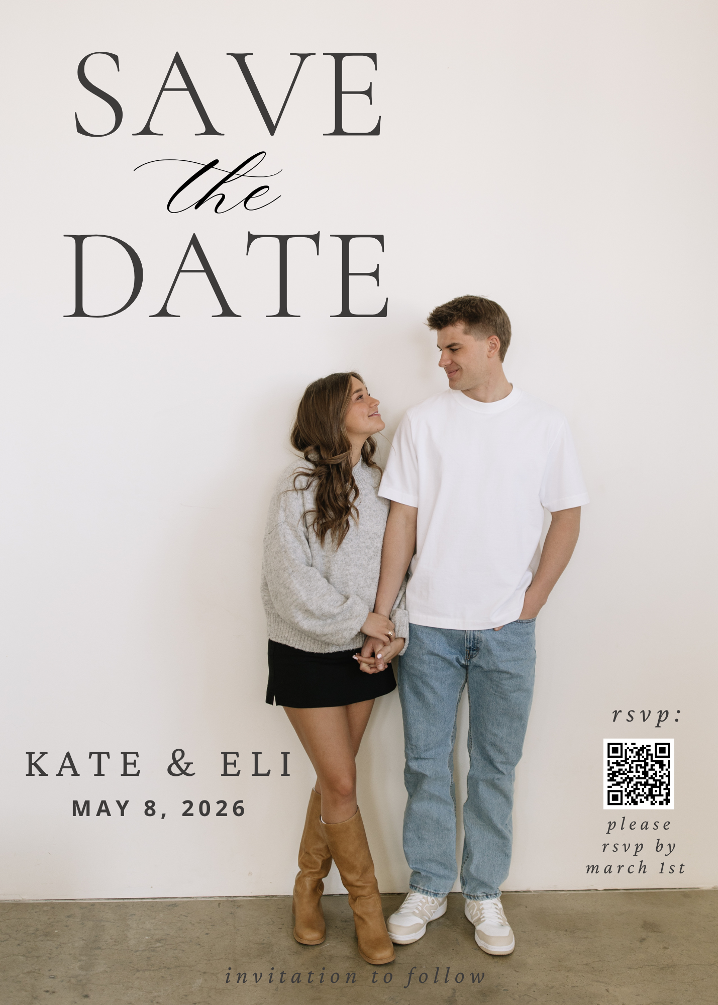 Save the Date for Kate and Eli